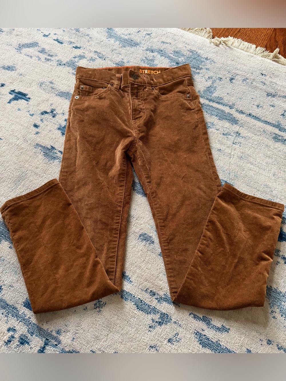 Crewcuts Boy’s Stretch Corduroy Pants Size 8 in Chestnut